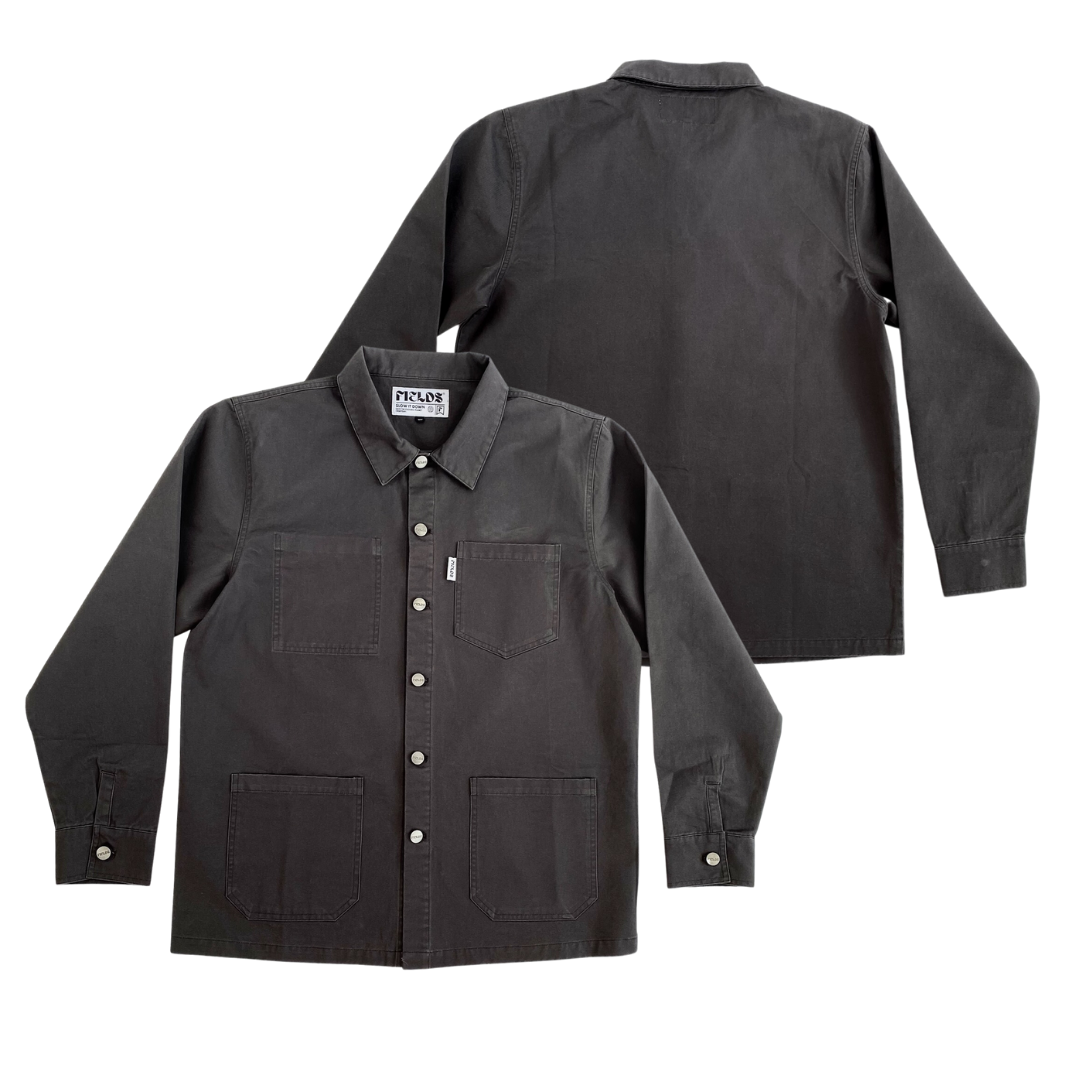 Chaqueta/sobrecamisa de algodón orgánico de lote pequeño