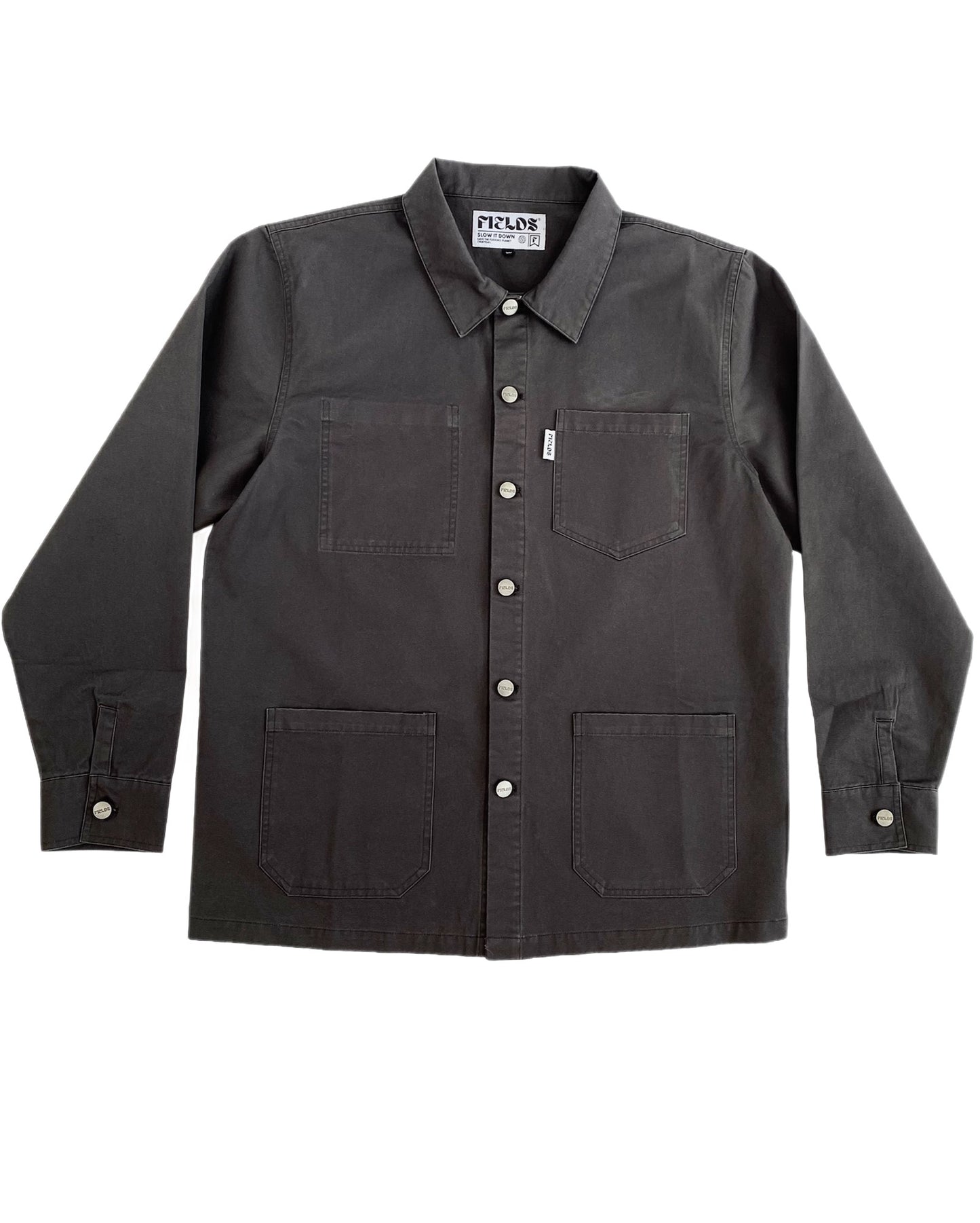 Chaqueta/sobrecamisa de algodón orgánico de lote pequeño