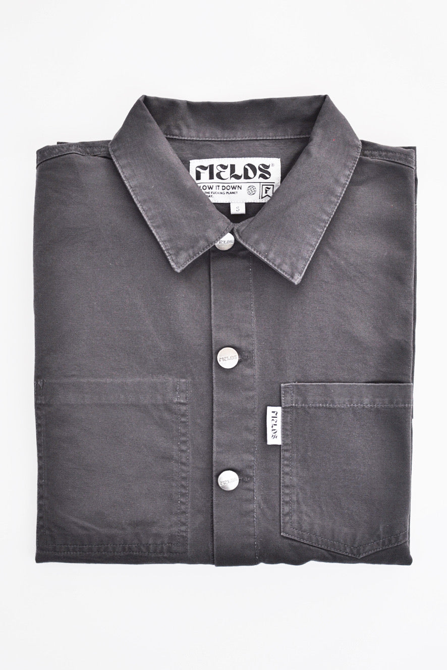 Chaqueta/sobrecamisa de algodón orgánico de lote pequeño